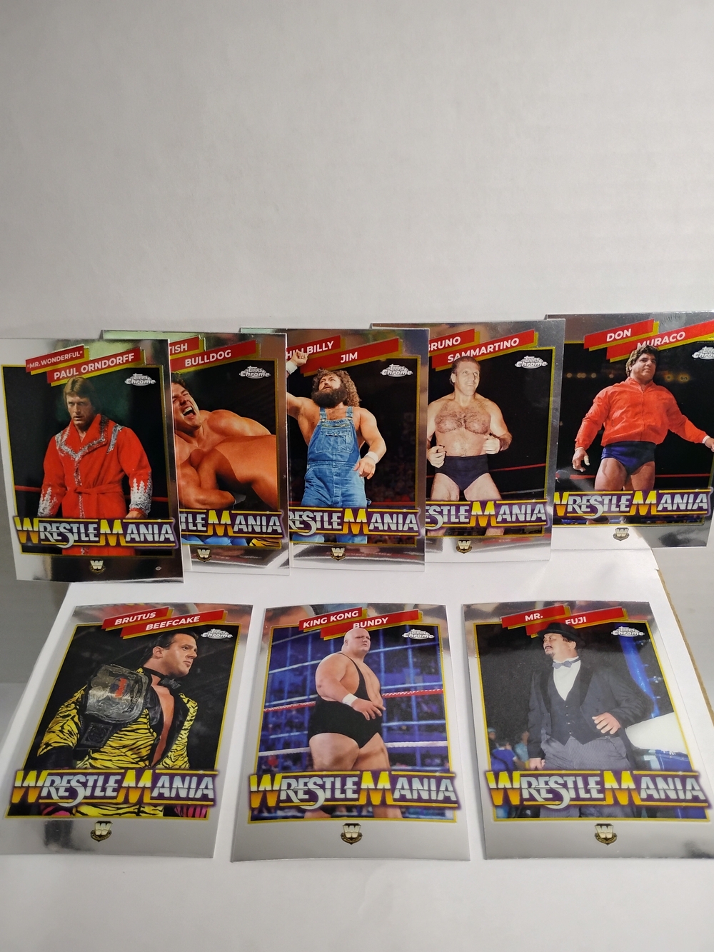 2026 Topps Chrome Wwe Legends Of WrestleMania 8 Card Lot